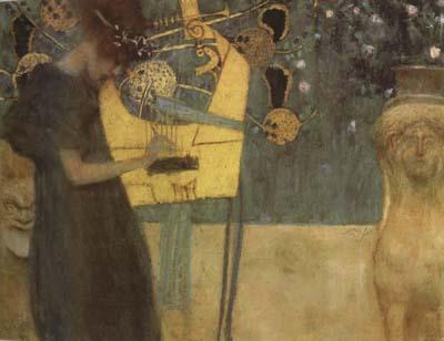 Gustav Klimt Music I (mk20) France oil painting art